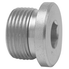 Parker Vsti1/8Edcf Hollow Hex Plug, 1/8 In, Bspp
