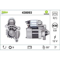 Starter Valeo 438093 Valeo Origins New Oe Technologie FüR CitroëN Fiat Peugeot