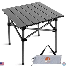 Folding Camping Table for 1-2 People, Lightweight Collapsible with Carry Bag