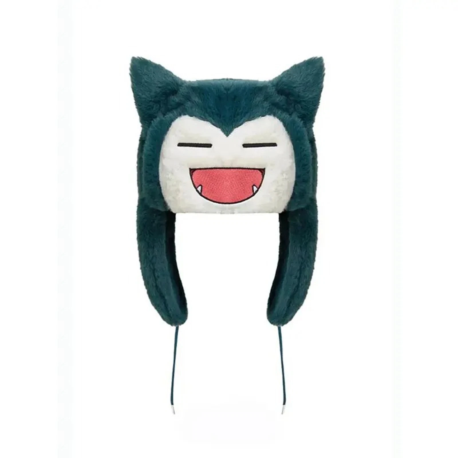 Y2K Japanese Cartoon Anime Snorlax Hat Blue Ushanka Hat Cute Warm Winter Hat