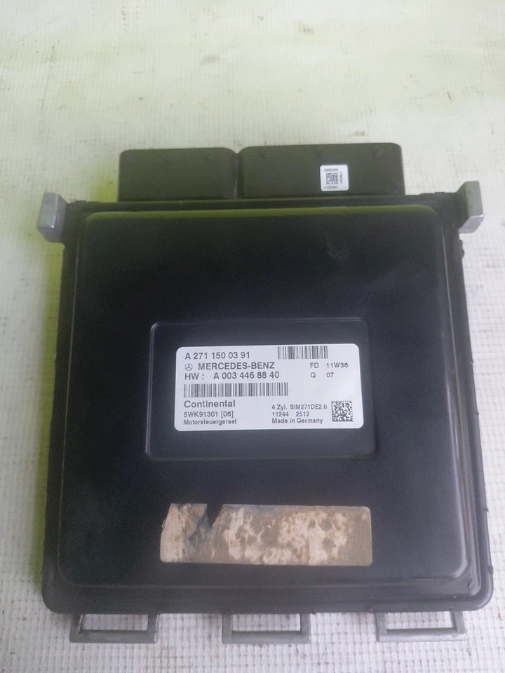 2012 Mercedes Benz W204 C250 ECU ECM Engine Computer Control Module A271 1500391 - Image 2 of 4