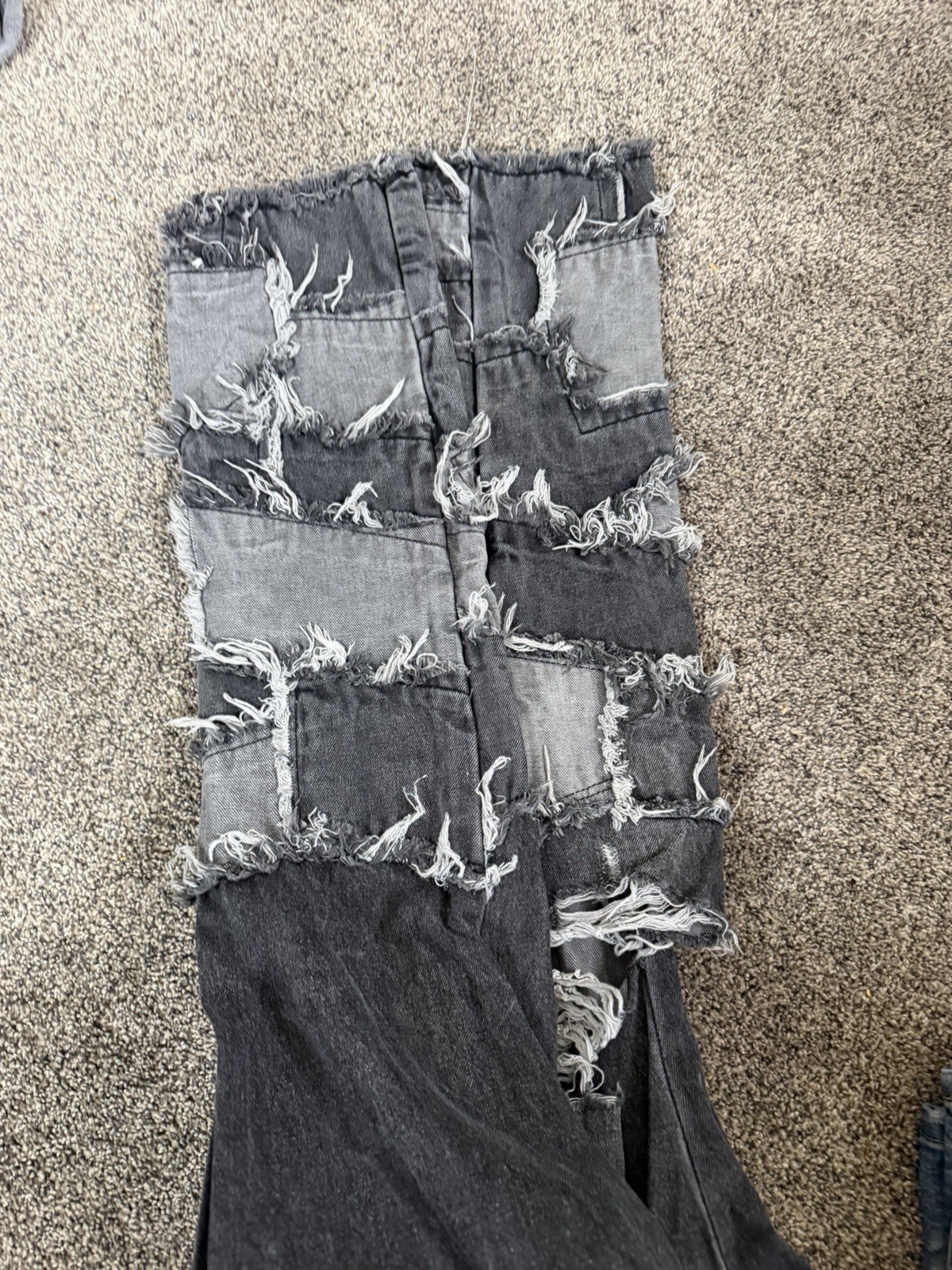 Rockstar Original Distressed Patchwork Slim Strai… - image 4