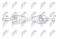 NTY Antriebswelle NPW-PE-129 FüR Peugeot 308 SW 2 Bluehdi 120 THP 125 Vti Lwnfpa