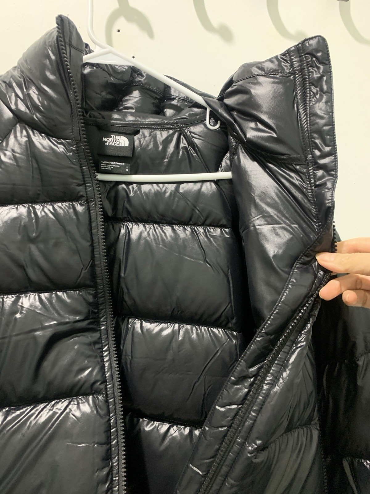 Rare NWT The North Face Women’s Hydrenalite Down Jacket Black shine Size L thumbnail 7