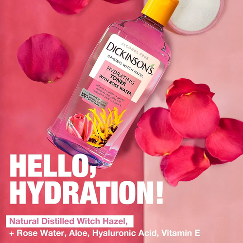 Tónico hidratante para hamamelis bruja con agua de rosas, sin alcohol, 16 fl oz - Imagen 5 de 12