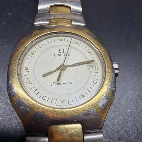 Omega Seamaster Quartz Watch Vintage For Parts Or Repair