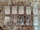 SilverTowne Eagle Landing 1 Troy oz .999 Fine Silver Bar - Lot of 10 Sealed