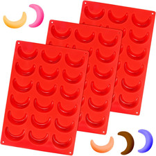 Vanillekipferl Backform Silikon,3 Stück Vanillekipferl Backblech Vanillekipferl 