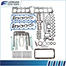 Fits 1997 1998 1999 Ford F-250 Full Gasket Set Bolts Timing Chain Kit 4.6L