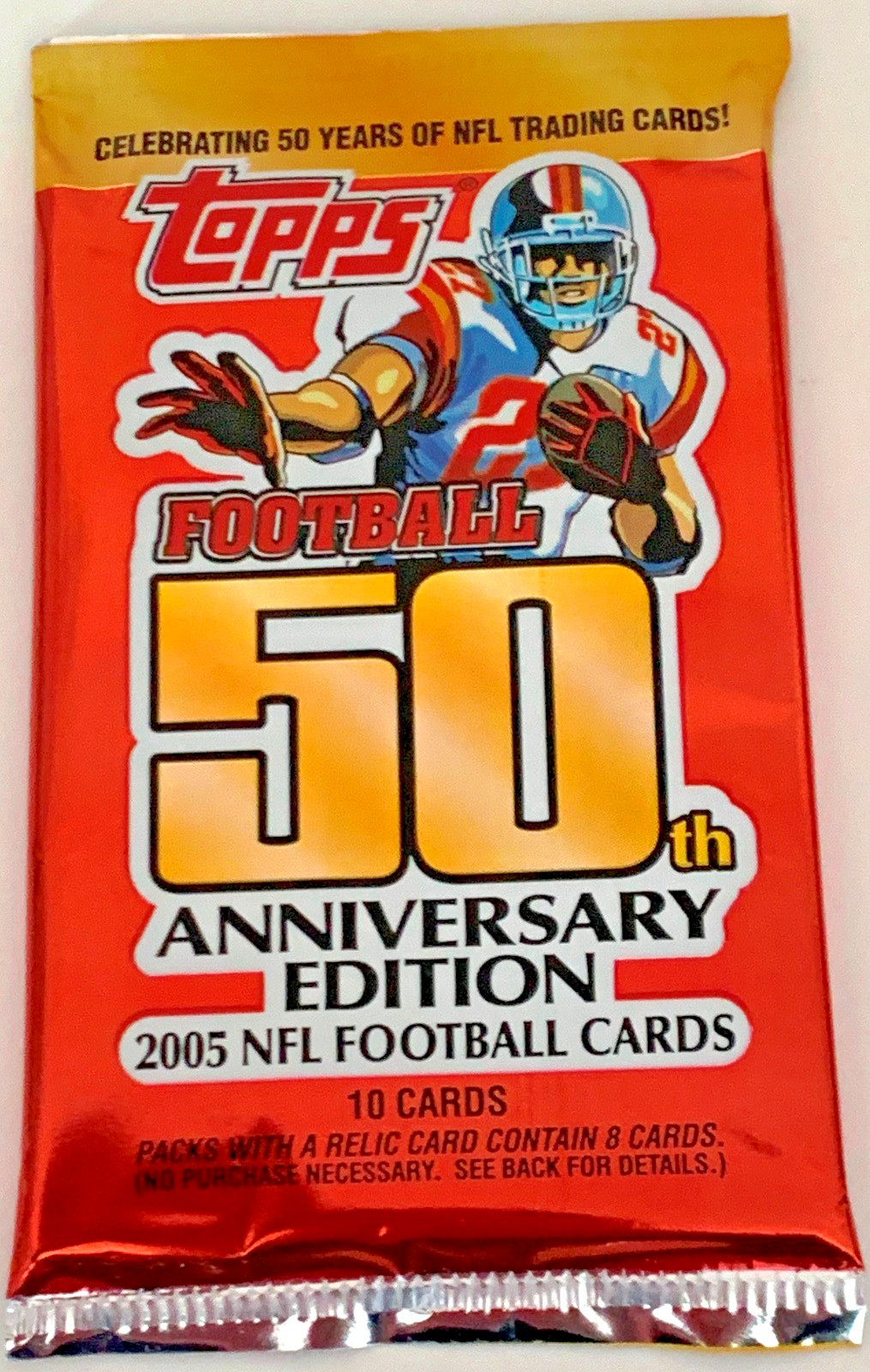 2005 Topps Football Pack Fresh From New Box (10 Cards)  Possible Rodgers Rookie