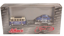 Schuco Volkswagon VW Beetle/Samba Bus Diecast 1:87 Scale Factory Sealed