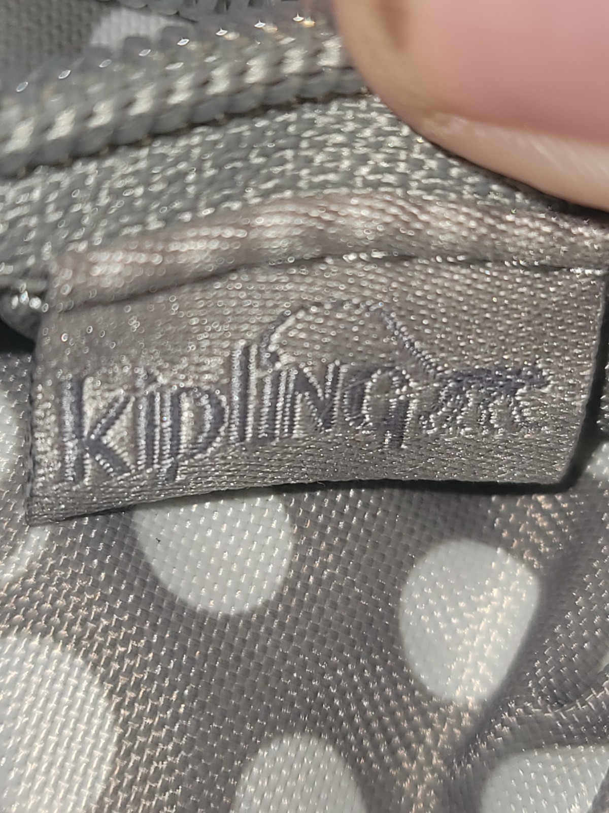 Purse Kipling Silver Metallic Gray Small Crossbod… - image 3