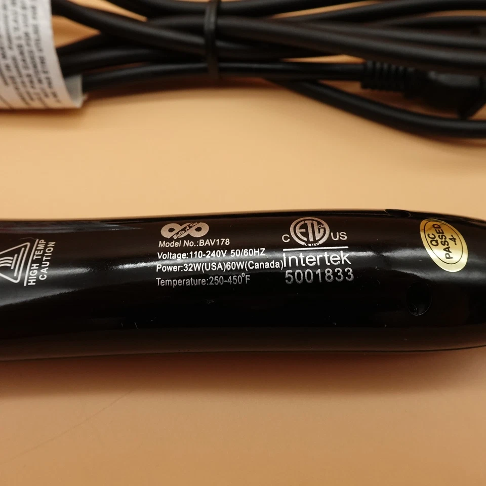 Belle A Vie Heated Hair Straightening Brush BAV178 Adjustable Temp 250-450F - Image 4 of 4