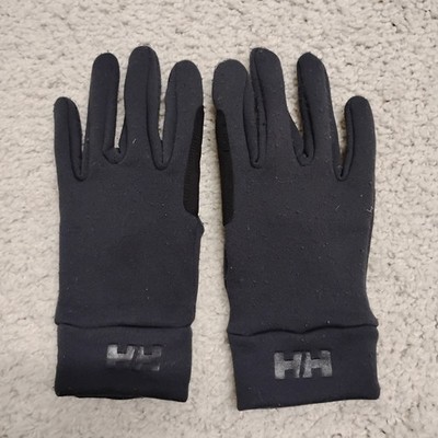Helly Hansen Gloves Mens XL Gray Black Winter Ski Fleece Touch Work Chore Snow