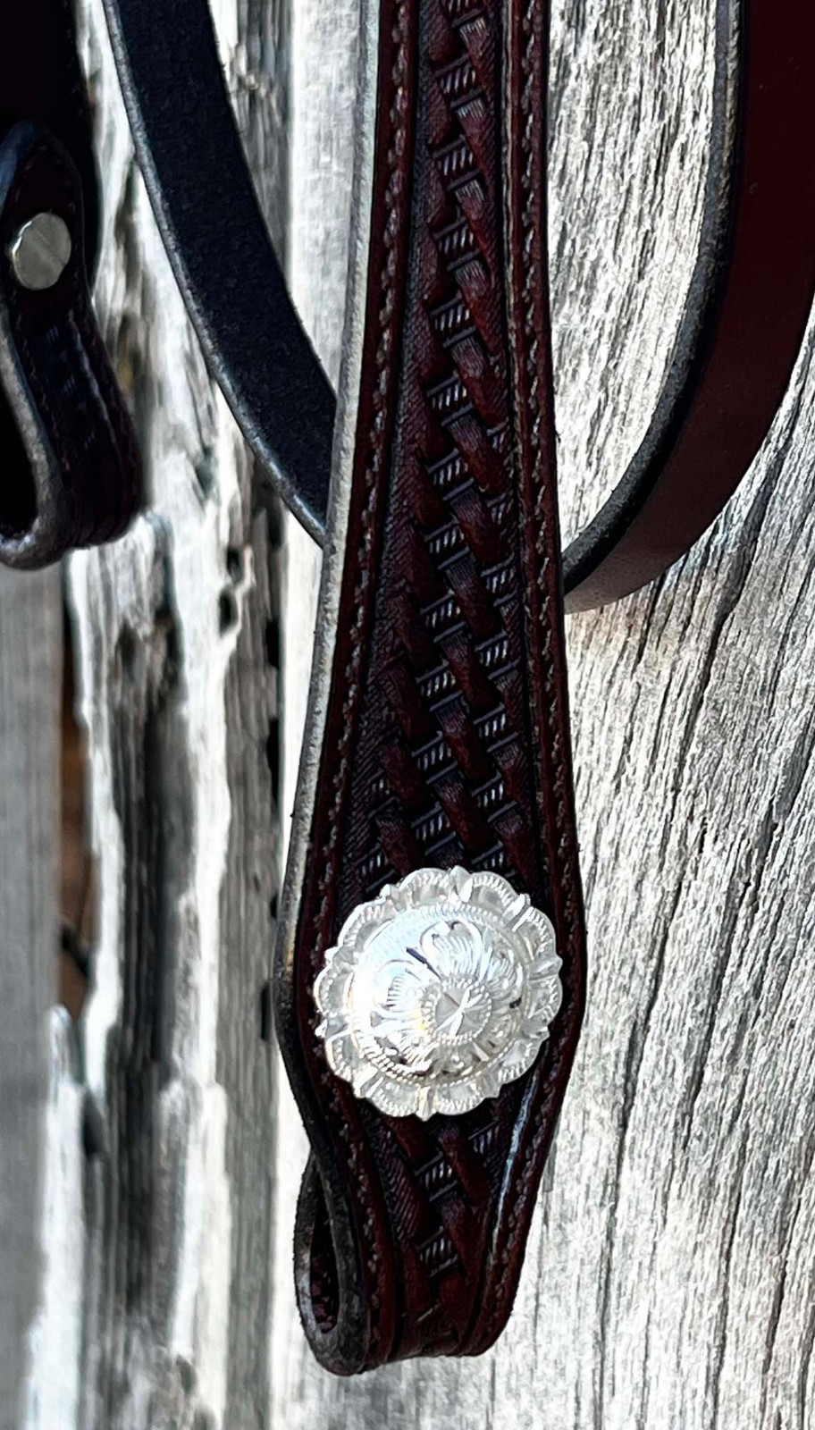 Beautiful SILVER BROW BAND HEADSTALL By Hansen Of CA