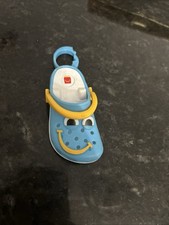 Collectible McDonald's X Crocs 2024 Happy Meal Mini Crocs Keychain Blue 6 No Bx