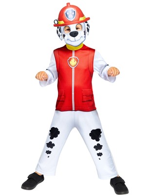 Marshall-Lizenzkostüm für Kinder Paw Patrol schwarz-weiß-rot - Cod.335596