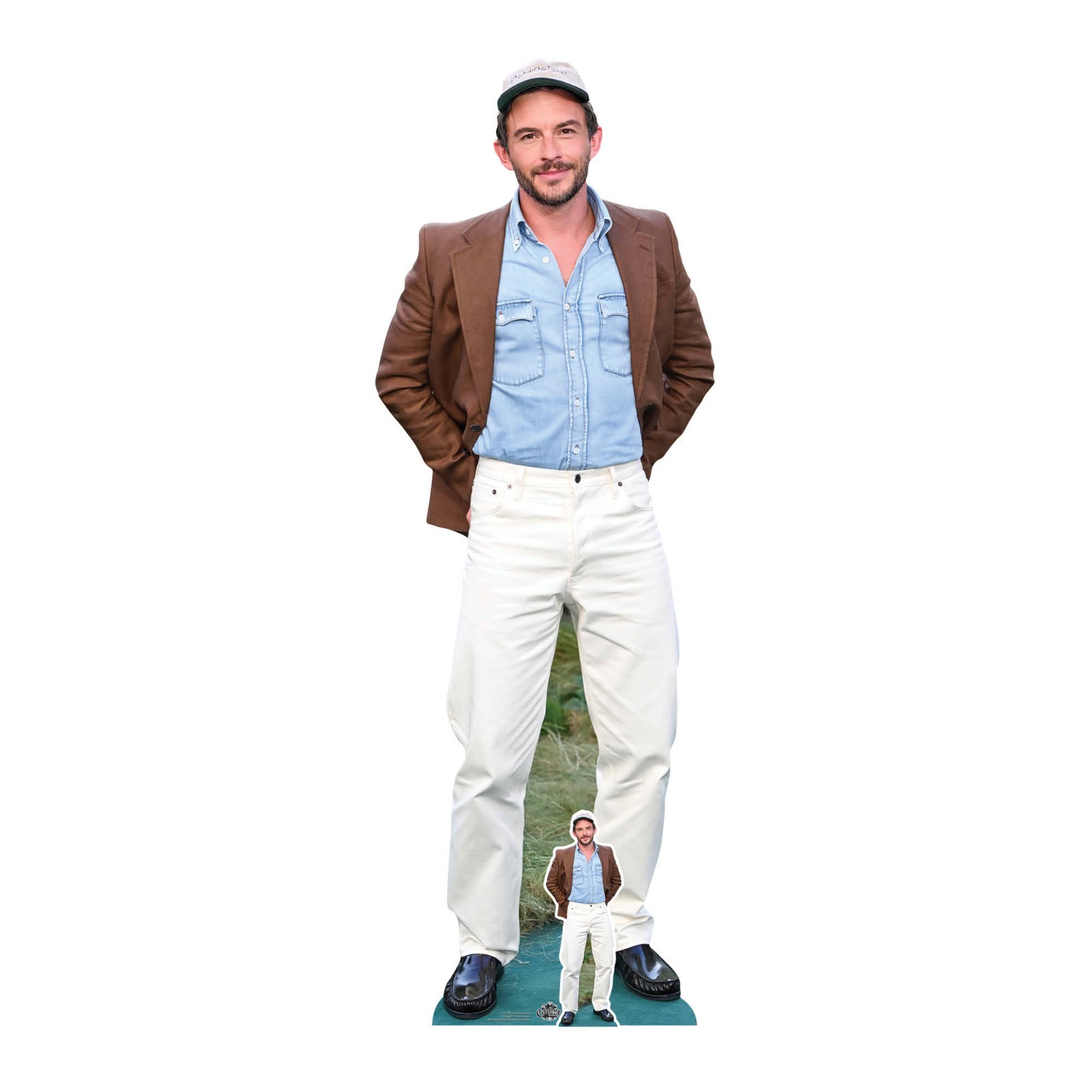 Jonathan Bailey Brown Jacket Lifesize Cardboard Cutout with Free Mini Standee