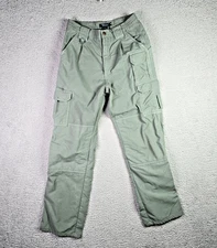 5.11 Tactical Series Taclite Pro Pants Men 28x32 Sage Green Nylon Cargo Workwear
