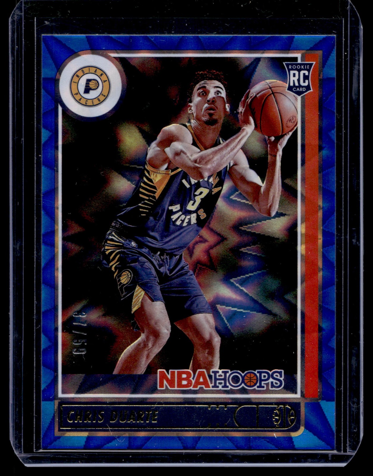 2021-22 Hoops #236 Chris Duarte Blue Explosion #/59