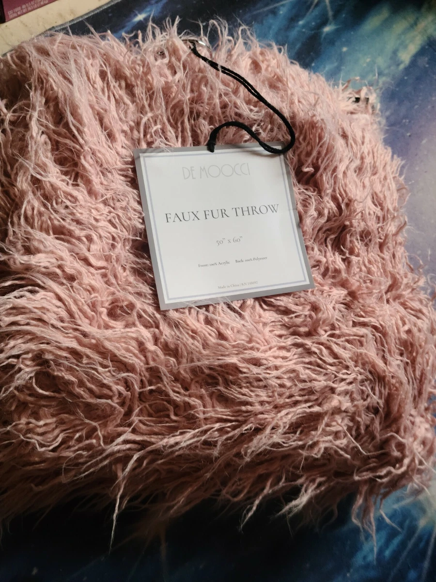 De moocci faux fur throw sale