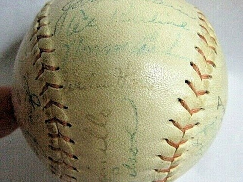 Detroit Tigers 1968 Team Signed Autographed Baseball Norm Cash Mayo Smith Kaline - Picture 12 of 12