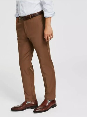 NWT $95 Lauren Ralph Lauren Mens Performance Dress Pants Light Brown 31x32  | eBay