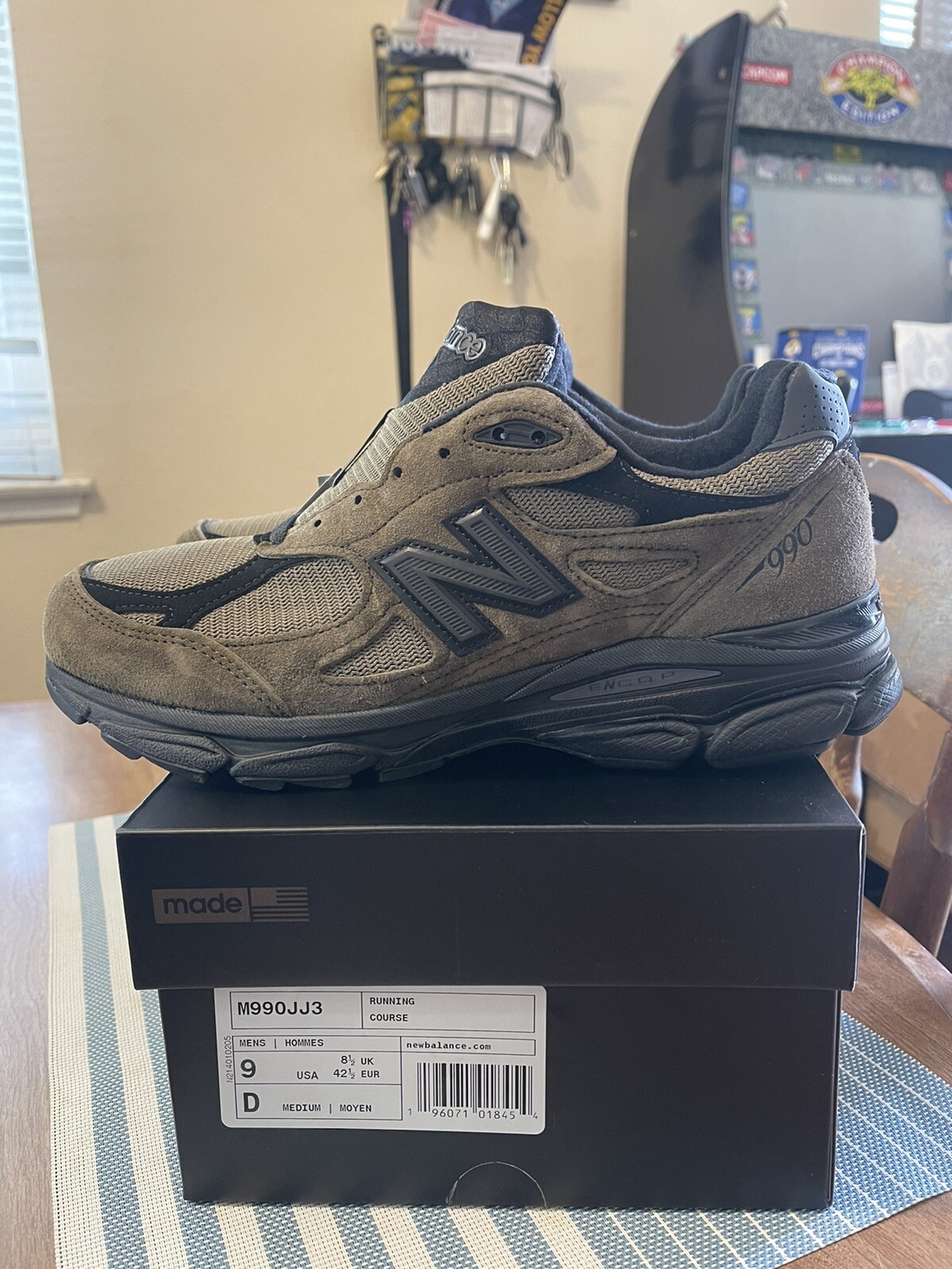 New Balance x JJJJound 990v3 Brown Black M990V3 Size 9 New Balance x JJJJound 990v3 Brown Black M990V3 Size 9