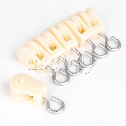 20Pieces 60x22mm Swivel Single Pulley Snap Hook Clip Roller for Lifting Rope - Picture 6 of 8