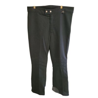 Summit Skiwear Men 36 Short Black Schoeller Wool Blend Stretch Ski Pants Vintage