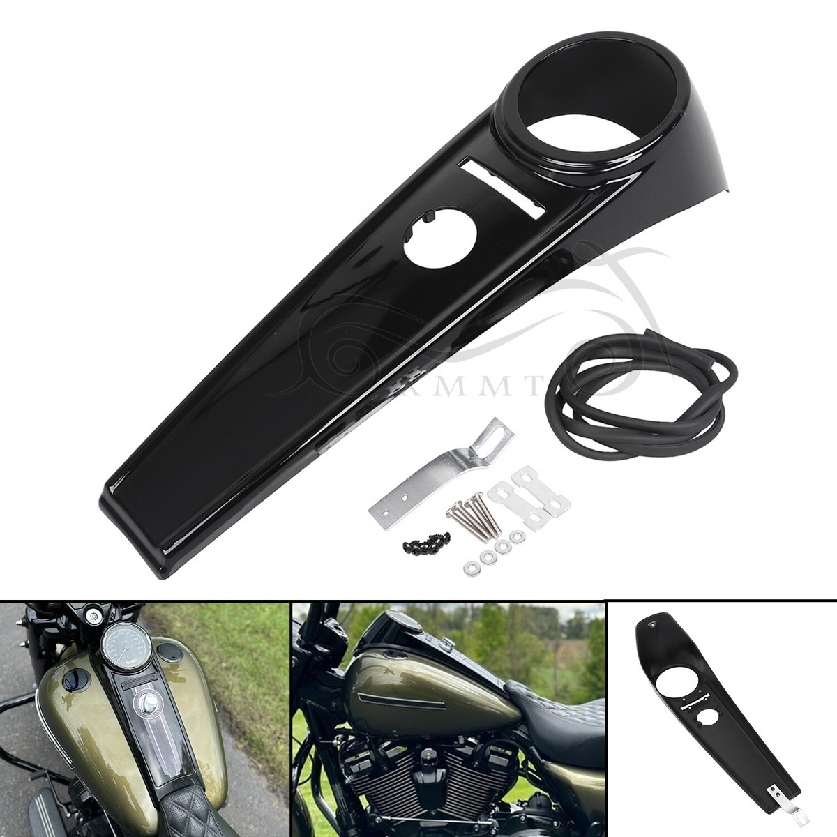 Black Dash Panel Fuel Console For Harley Road King Special FLHRXS