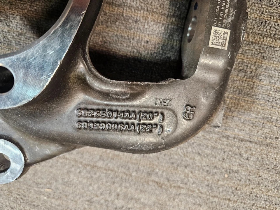 Nudillo de dirección delantero derecho 68329806AA para Mopar se adapta a Ram 1500 2019-2024 Foto 3 de 4