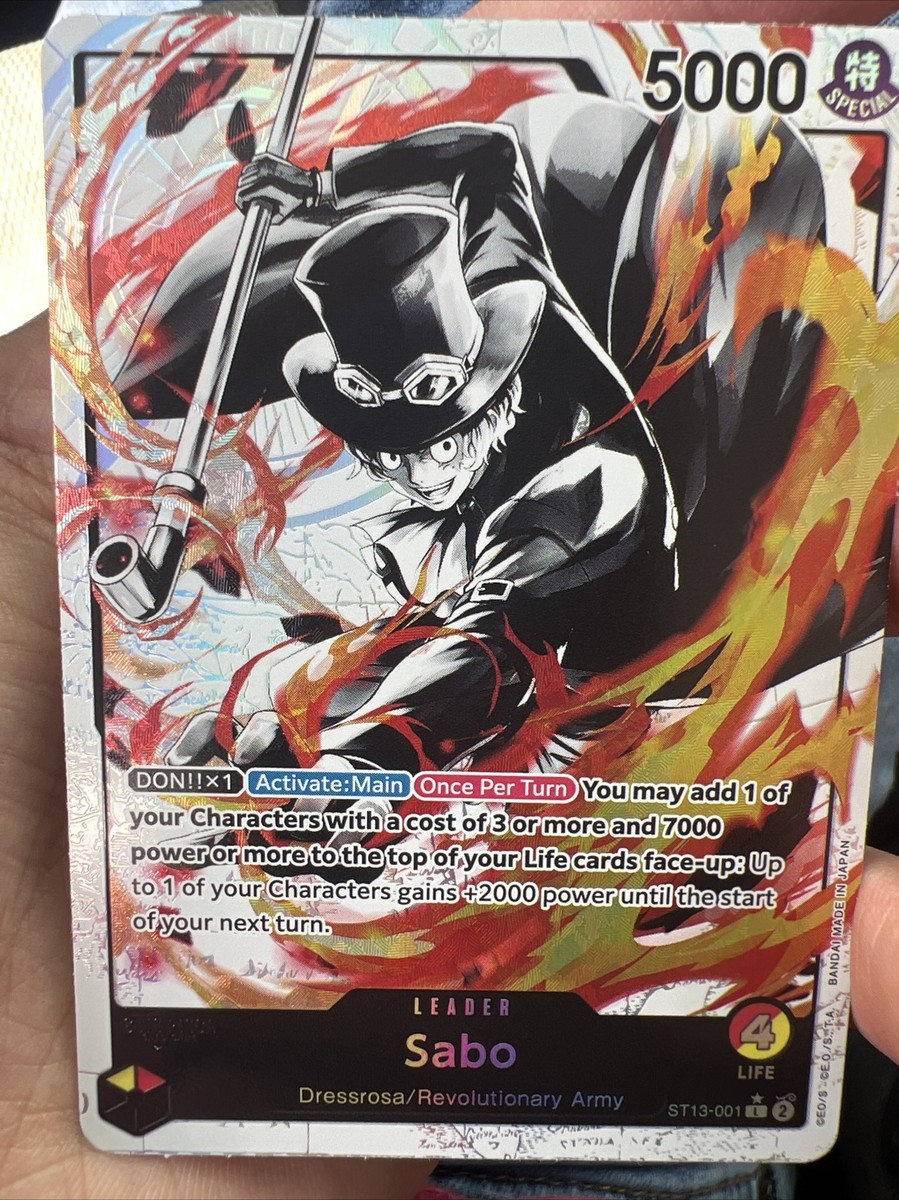 One Piece Card Game The Three Brothers ST13-001 Sabo Leader Alt