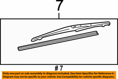 85242-52040 Toyota Blade assy, rear wiper 8524252040, New Genuine OEM ...