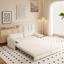 3in 1 Sofa w/Pull Out Bed Convertible Sleeper Sofa Bed Queen Size Bed Couch Sofa