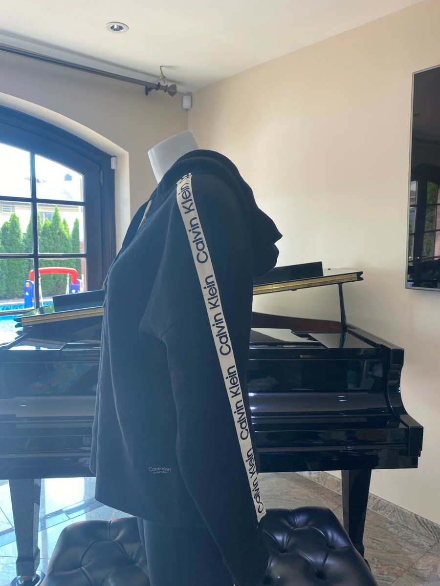 波の数だけ抱きしめて　オリジナルトレーナー　Ｌサイズ Calvin Klein Performance Womens Black Sweatshirt Hoodie