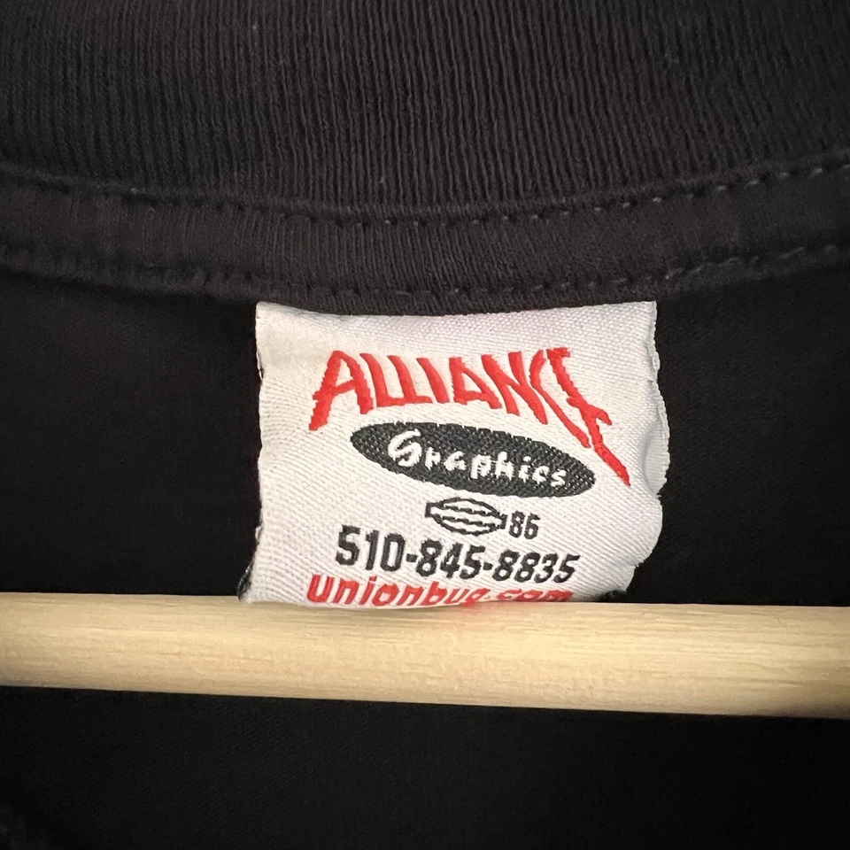 Camisa Radio KPFA De Colección Para Hombres Grande Negra Libre Expresión Radio Promo Y2K Foto 4 de 4