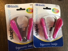 NEW LOT of 2 Bazic Staple Removers #G2