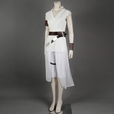 The Rise of Skywalker Rey Cosplay Costume Rey White Outfit Full Set