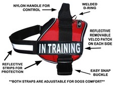 Doggie Stylz IN TRAINING Service Dog Harness Vest Nylon for Small Medium Large