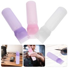 3PCS Hair Dye Bottle Hair Color Oiling Bottles Comb Applicator Bottle for Hair