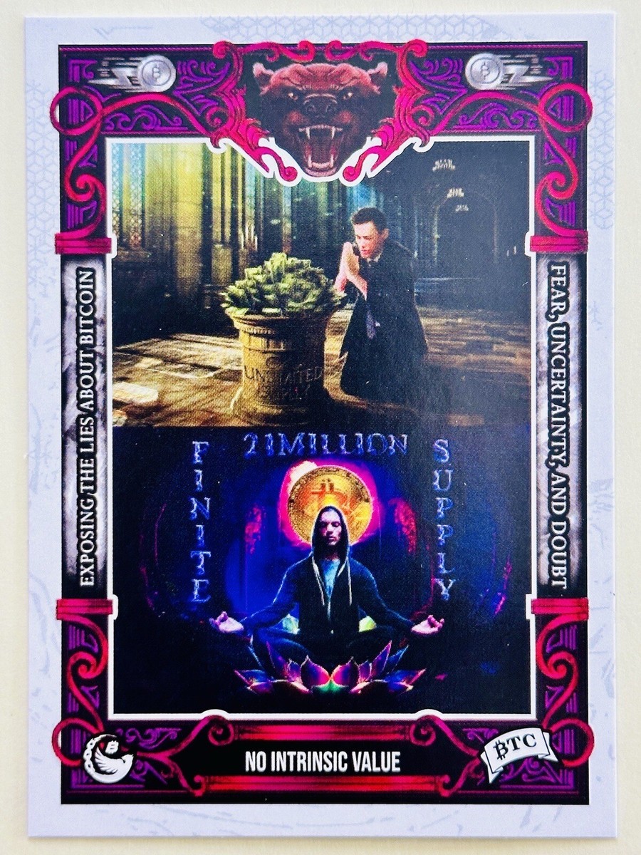 NO INTRINSIC VALUE FUD #45 2023 Bitcoin Trading Cards BTCTC Genesis