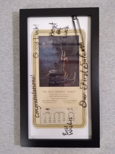 1923 INDIAN MAIDEN LITHOGRAPH FULL CALENDAR eBay