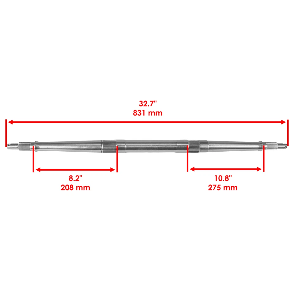 Eje de rueda trasera Caltric para Kawasaki Lakota 300 KEF300A 1995-2003 Foto 2 de 4