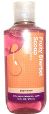 BATH  BODY WORKS FRUITY SHERBET SCOOP BODY WASH w/PRO-VITAMIN B5 10fl/295 ml