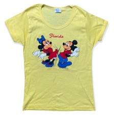 Vintage Disney T Shirt 1970s Large Allison Tag Mickey Mouse Minnie 70s Florida