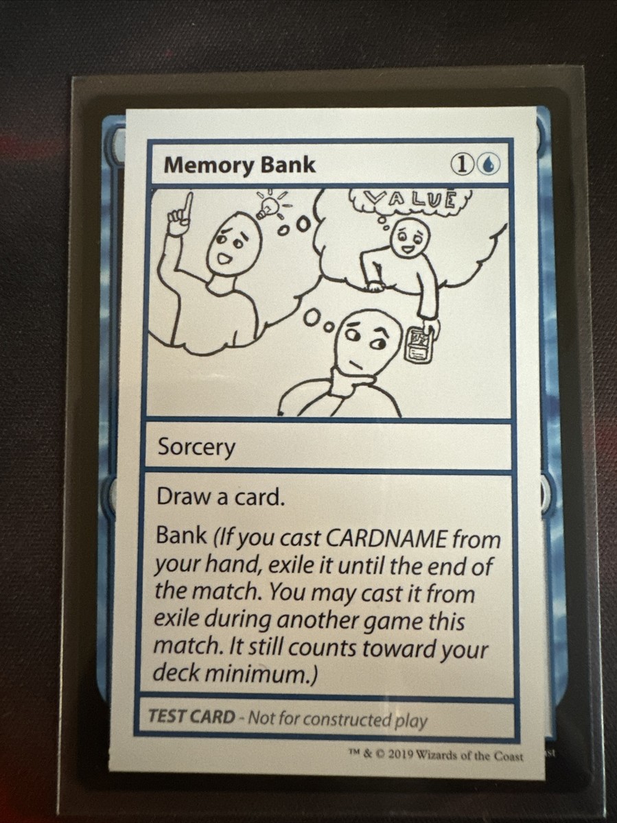 MTG Memory Bank Mystery Booster - Convention Edition Playtest Cards Regular... MTG Memory Bank Mystery Booster - Convention Edition Playtest Cards Regular...