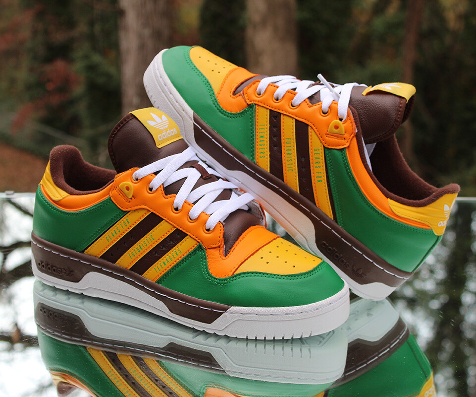 Adidas Human Made x Rivalry Low Men's Size 10 Green White Adidas Human Made x Rivalry Low Men's Size 10 Green White