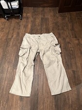 Polo Jeans Co Military Cargo Pants Ralph Lauren Beige 40x29 RL2 Bungee Patton
