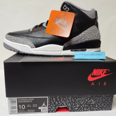 Nike Air Jordan 3 Retro Black Cement 2024 DN3707-010 Men s US Size 10 IN HAND